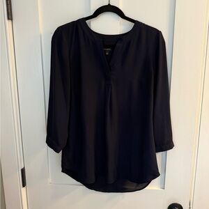 Talbots Women's Navy Blouse